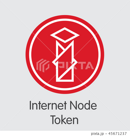 Internet Node Token - Digital Coin Vector Icon Internet Node Token - Digital Coin Vector Icon 45671237