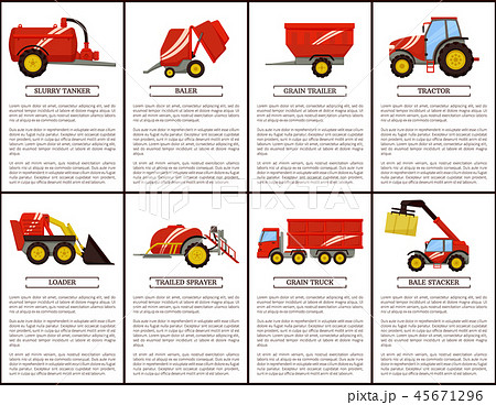 Slurry Tanker Baler Posters Vector Illustration Slurry Tanker Baler Posters Vector Illustration 45671296