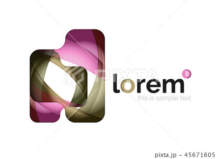 Abstract geometric business icon 45671605