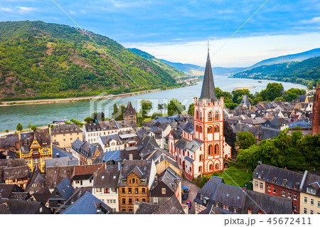 Bacharach old town in Germany 45672411