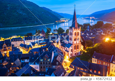 Bacharach old town in Germany 45672412