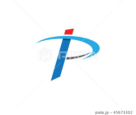 P Logo Letter Business Corporate Design Vectorのイラスト素材