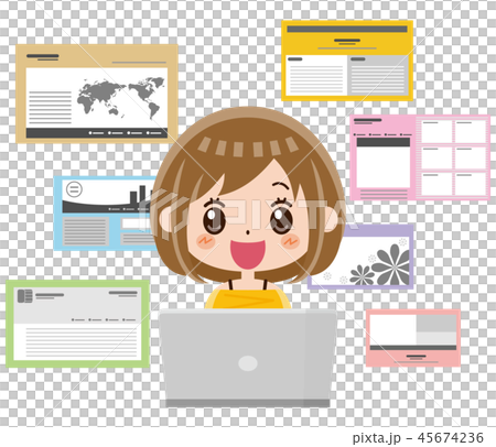 網頁設計師女性 45674236