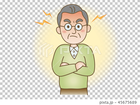 医療イラスト：認知症/性格変化 45675689