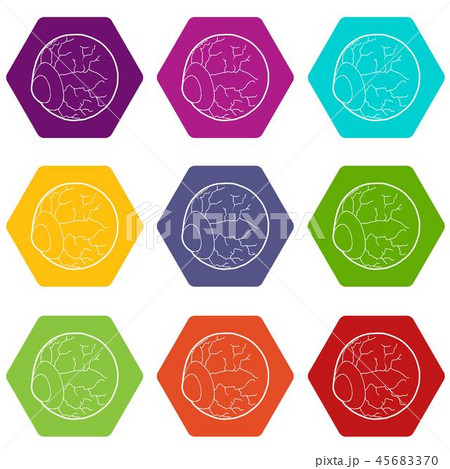 Eye icons set 9 vector 45683370
