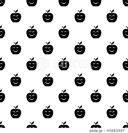 Smile apple pattern vector seamless 45683497