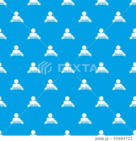 Web friends pattern vector seamless blue 45684721