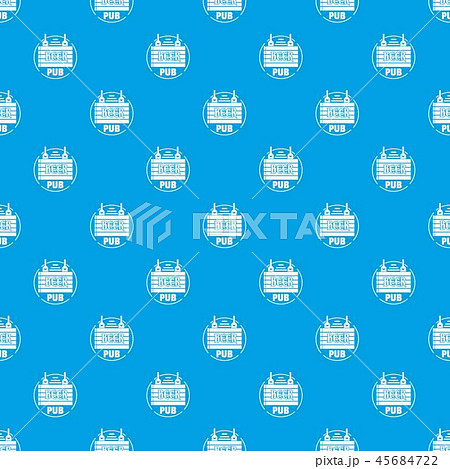 Wood board beer pub pattern vector seamless blue 45684722