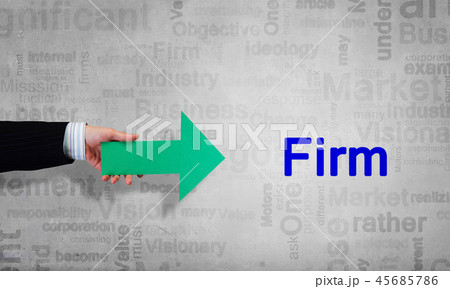 Arrow pointer in hand 45685786