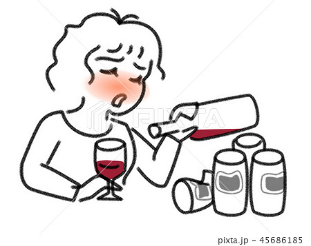 アルコール依存症 アルコール依存症 45686185
