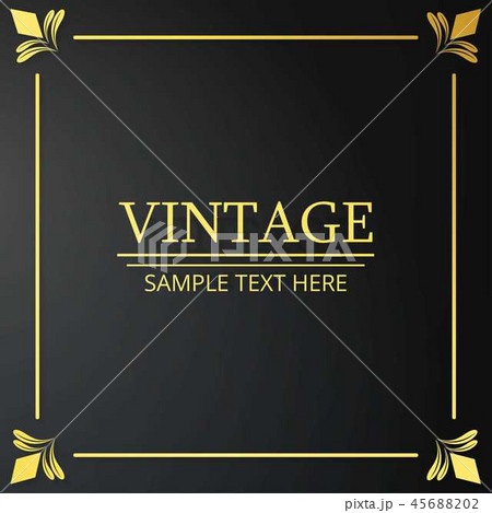 Vintage Poster. Sample Text on Black Vintage  45688202