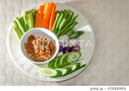 Thai Northern Style Pork and Tomato Chili Relish 45688969