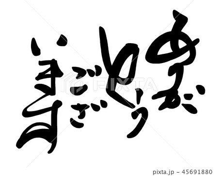 筆文字 ありがとうございます .nのイラスト素材 [45691880] - PIXTA
