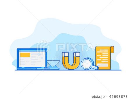 Attracting online customers. Inbound marketing. 45693873