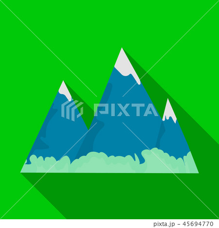 Blue mountains with ice on top.The mountains in Scotland.Scottish mountain range.Scotland single 45694770