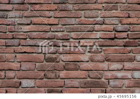 Red brick wall. 45695156