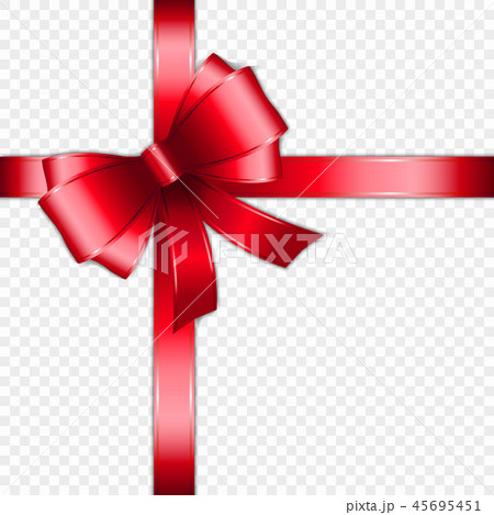 red bow and ribbon red bow and ribbon 45695451