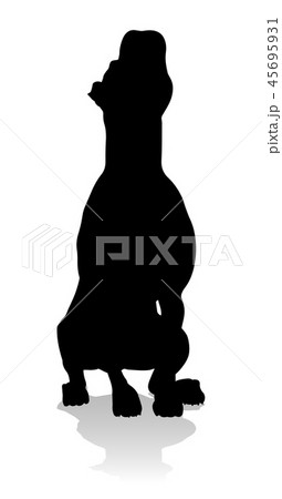 Dog Silhouette Pet Animal Dog Silhouette Pet Animal 45695931