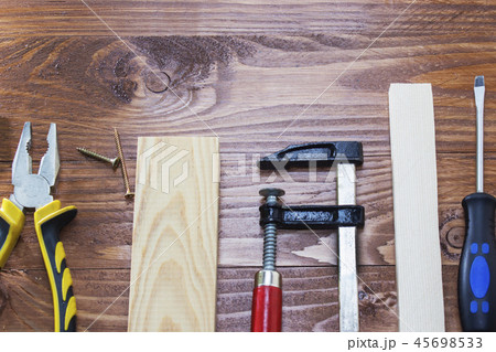 working tool carpenter ruler, chisel, pencil, working tool carpenter ruler, chisel, pencil, 45698533