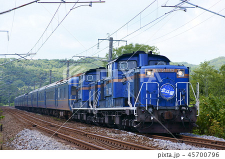 寝台特急「北斗星」(DD51形重連+E26系)　室蘭本線　登別～虎杖浜 45700796