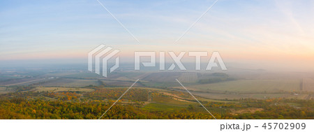 Evening scenery in Central Bohemian Uplands, 45702909