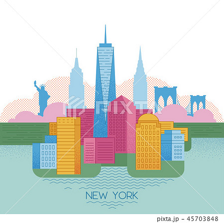 New York Skyline のイラスト素材