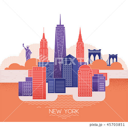 New York Skyline のイラスト素材