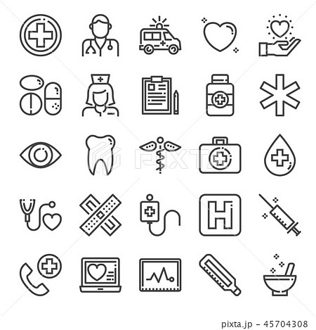 healthcare pixel perfect icons 45704308