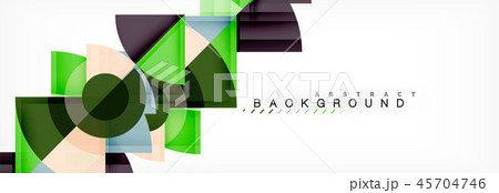 Trendy circles composition geometric background 45704746