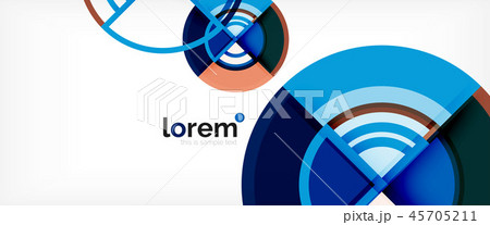 Circle abstract background, bright colorful round geometric shapes Circle abstract background, bright colorful round geometric shapes 45705211