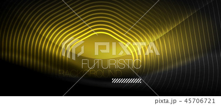 Neon glowing lines, magic energy space light concept, abstract background wallpaper design 45706721