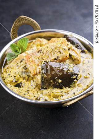 Traditional Indian Vegetable Curry with Sweet Pota 45707823