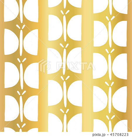 Gold foil butterfly seamless vector pattern Gold foil butterfly seamless vector pattern 45708223