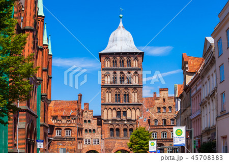 Burgtor Gate in Lubeck, Germany Burgtor Gate in Lubeck, Germany 45708383