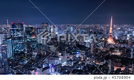 東京都心夜景の写真素材 東京都心夜景の写真素材