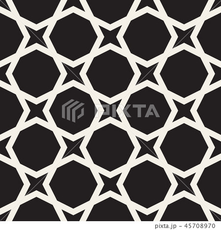 Vector seamlesss star shape geometric pattern. Simple abstract lines lattice. Repeating stylish Vector seamlesss star shape geometric pattern. Simple abstract lines lattice. Repeating stylish 45708970