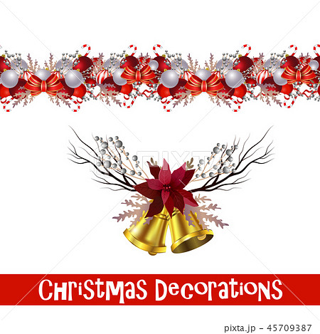 Vector Christmas Border 45709387