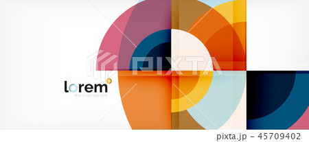 Circle abstract background, geometric modern design template Circle abstract background, geometric modern design template 45709402
