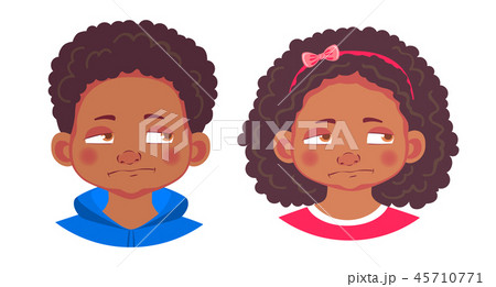 portrait of african boy and girl 45710771