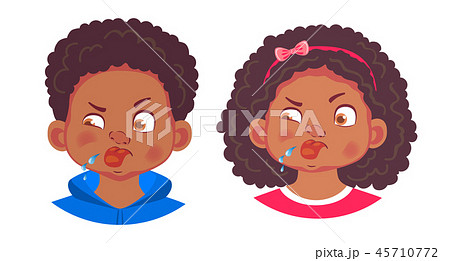 portrait of african boy and girl portrait of african boy and girl 45710772