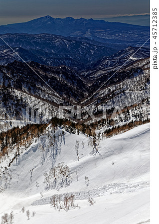 上州武尊山稜線から見るデブリと赤城山 45712385
