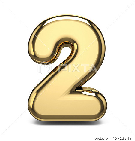 Golden number 2 TWO 3D 45713545