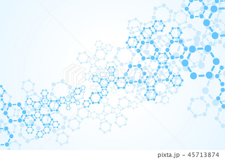 Abstract molecules medical background. 45713874