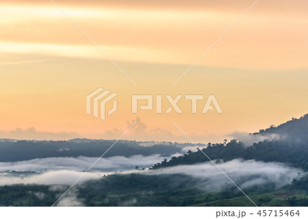 Beautiful scenery in the sunset Khao Kho District 45715464