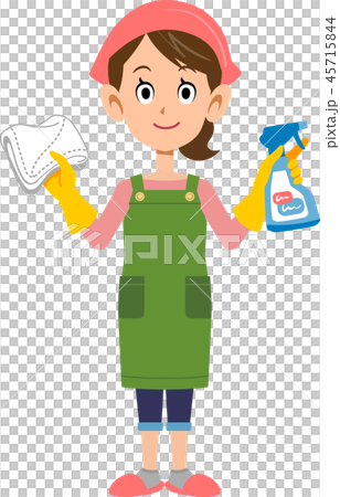 家庭主婦女人清潔家務 45715844