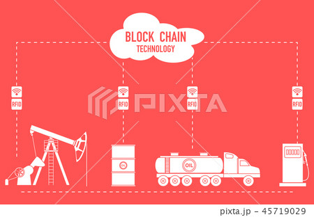Blockchain RFID technology. Oil industry. Blockchain RFID technology. Oil industry. 45719029