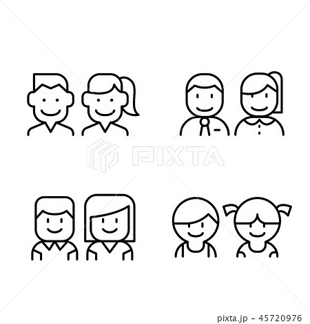 Toilet, Restroom, WC icon set in thin line style 45720976