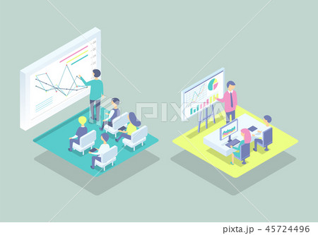 White Board with Information Vector Illustration White Board with Information Vector Illustration 45724496