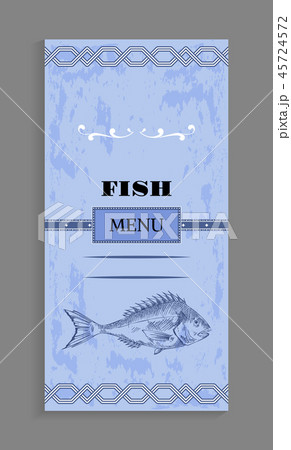Ornate Fish Menu Concept for Seafood Restaurant Ornate Fish Menu Concept for Seafood Restaurant 45724572