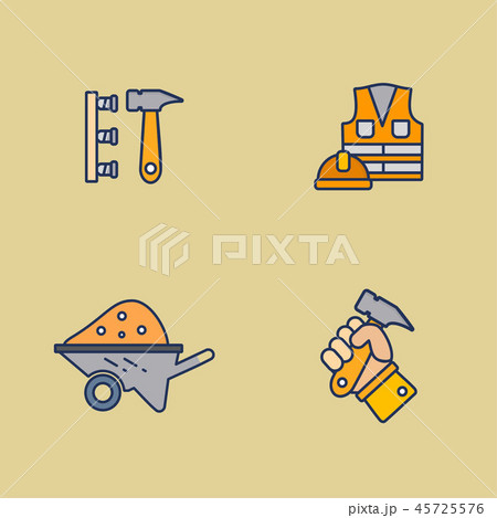 Labour day company logo with light 45725576